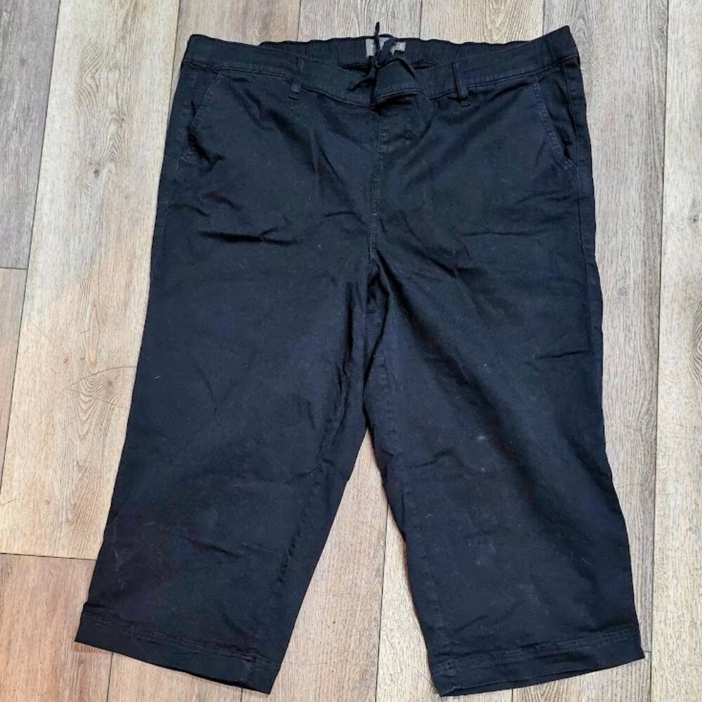 Torrid Weekend Mid-Rise Wide Leg Pants – Black – Size 4R – Great Used Condition